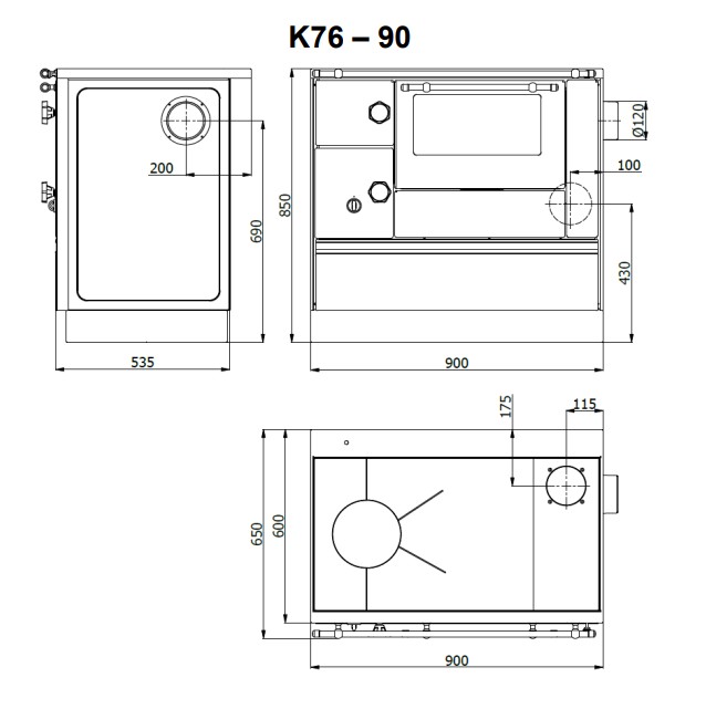 K76/90 medidas
