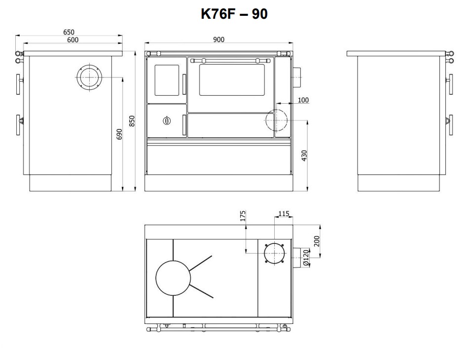 K76F/90 medidas
