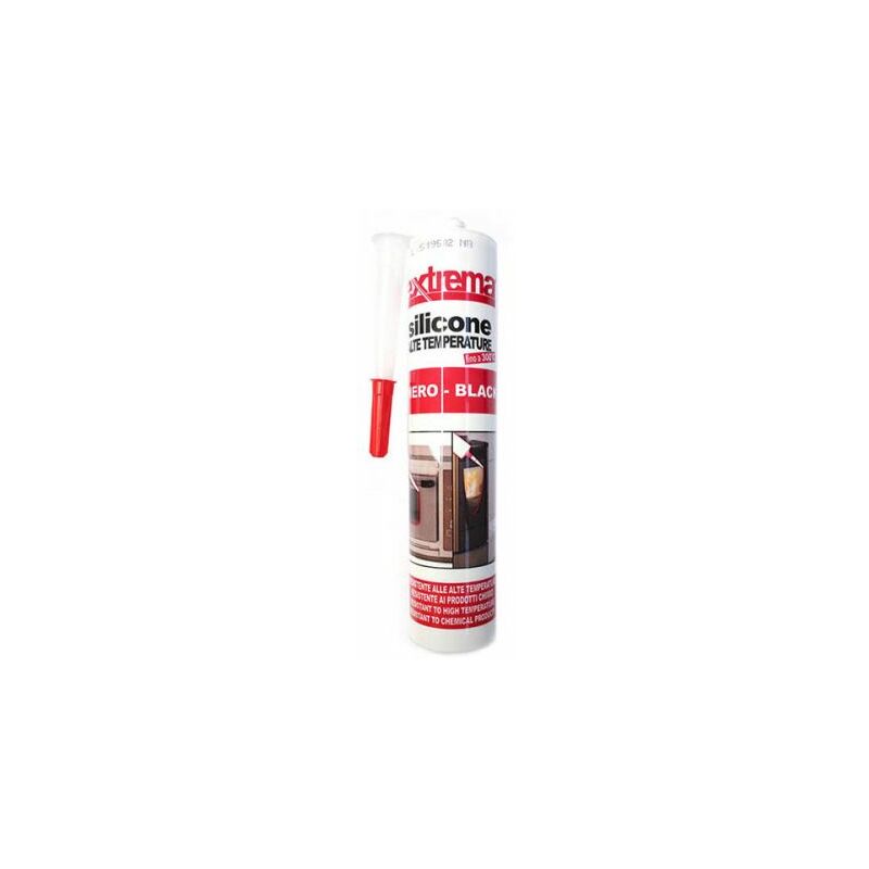 [809000STN] SILICONA TERMORESISTENTE NEGRA T300°  310 ML