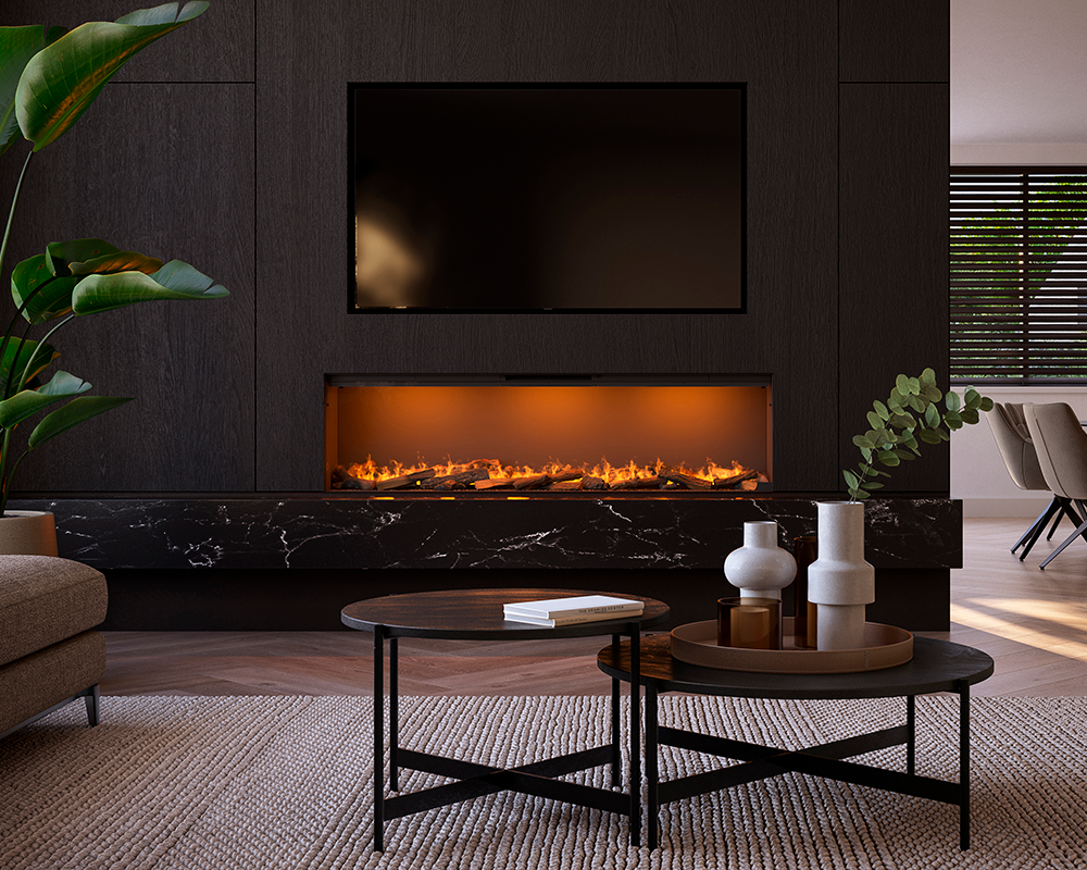 CHIMENEA ELÉCTRICA SENSACION E-SLIM LINEAR 1700/450 I FRONTAL