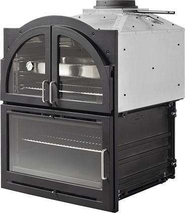 HOGAR-HORNO, DE EMPOTRAR ARANDA FUNDIDO Y HORNO INOX