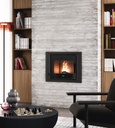 CADEL INSERTABLE PELLET "PONENTE 7" 6,8KW ESTANCO @80 DIM AL500 AN595 PR500 MM (CRISTAL NEGRO)
