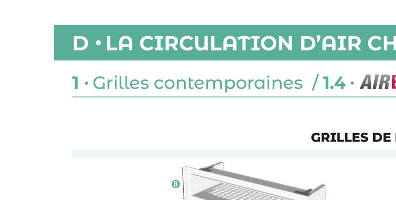 GRILLE AIRBOX DMV 440X115 MM