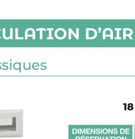 GRILLE INOX BROSSE 18x70 SEULE