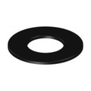 Placa remate circular lacado negro Ø150 DP 316L / 304