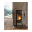DOVRE SAGA 101 ESTUFA DE LEÑA FUNDICIÓN 7,5 KW Ø125 DIM AL730 AN415 PR580 MM