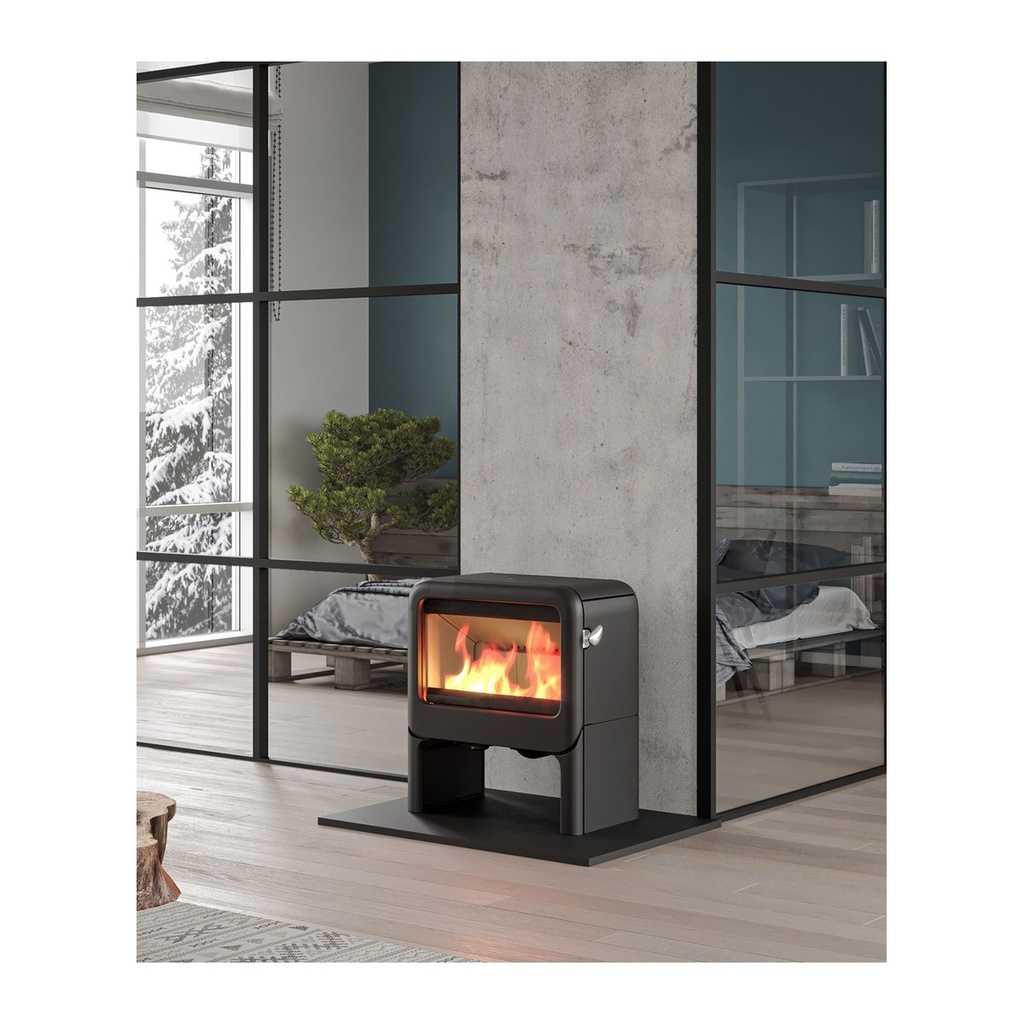 DOVRE ROCK 500 TB ESTUFA DE LEÑA FUNDICIÓN 9 KW Ø150 DIM AL745 AN660 PR375 MM