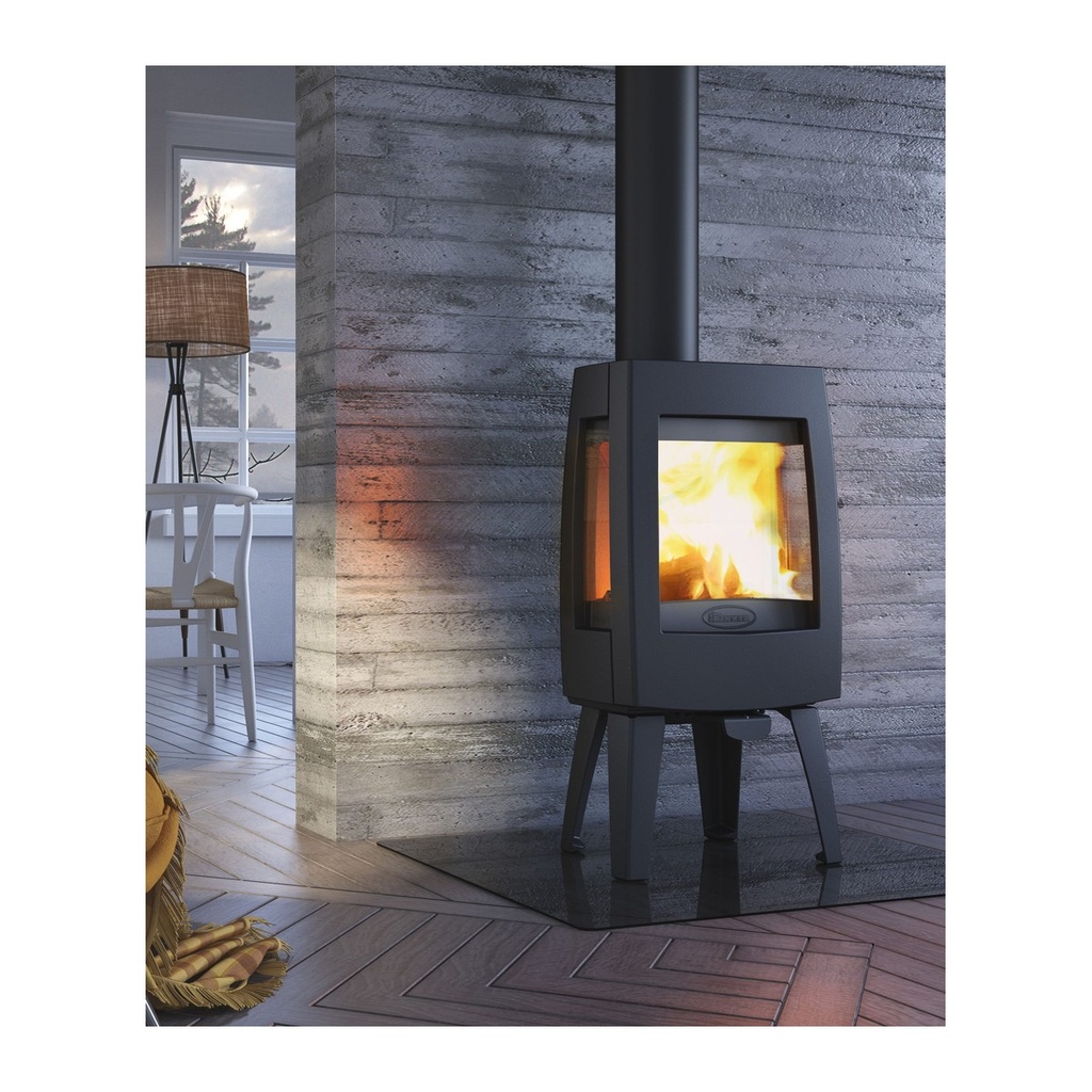 DOVRE SENSE 103 ESTUFA DE LEÑA FUNDICIÓN 7 KW Ø150 DIM AL900 AN470 PR375 MM