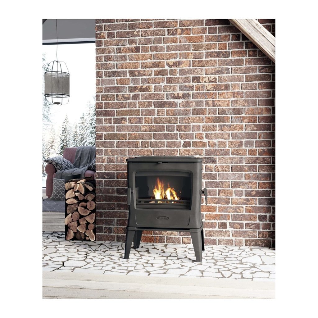 DOVRE TAI 45 WD ESTUFA DE LEÑA FUNDICIÓN 8,5 KW Ø150 DIM AL800 AN615 PR425 MM