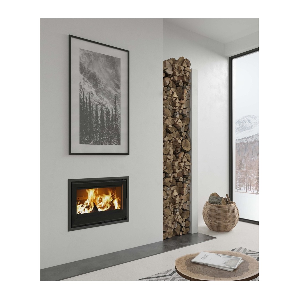 DOVRE VISTA 702I INSERTABLE DE LEÑA FUNDICIÓN INTERIOR VERMICULITA 10 KW Ø150 DIM AL490 AN690 PR440 MM