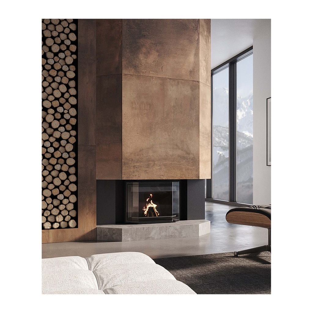 DOVRE PHOENIX IV INSERTABLE DE LEÑA FUNDICIÓN 7,5 KW Ø150 DIM AL580 AN725 PR423 MM