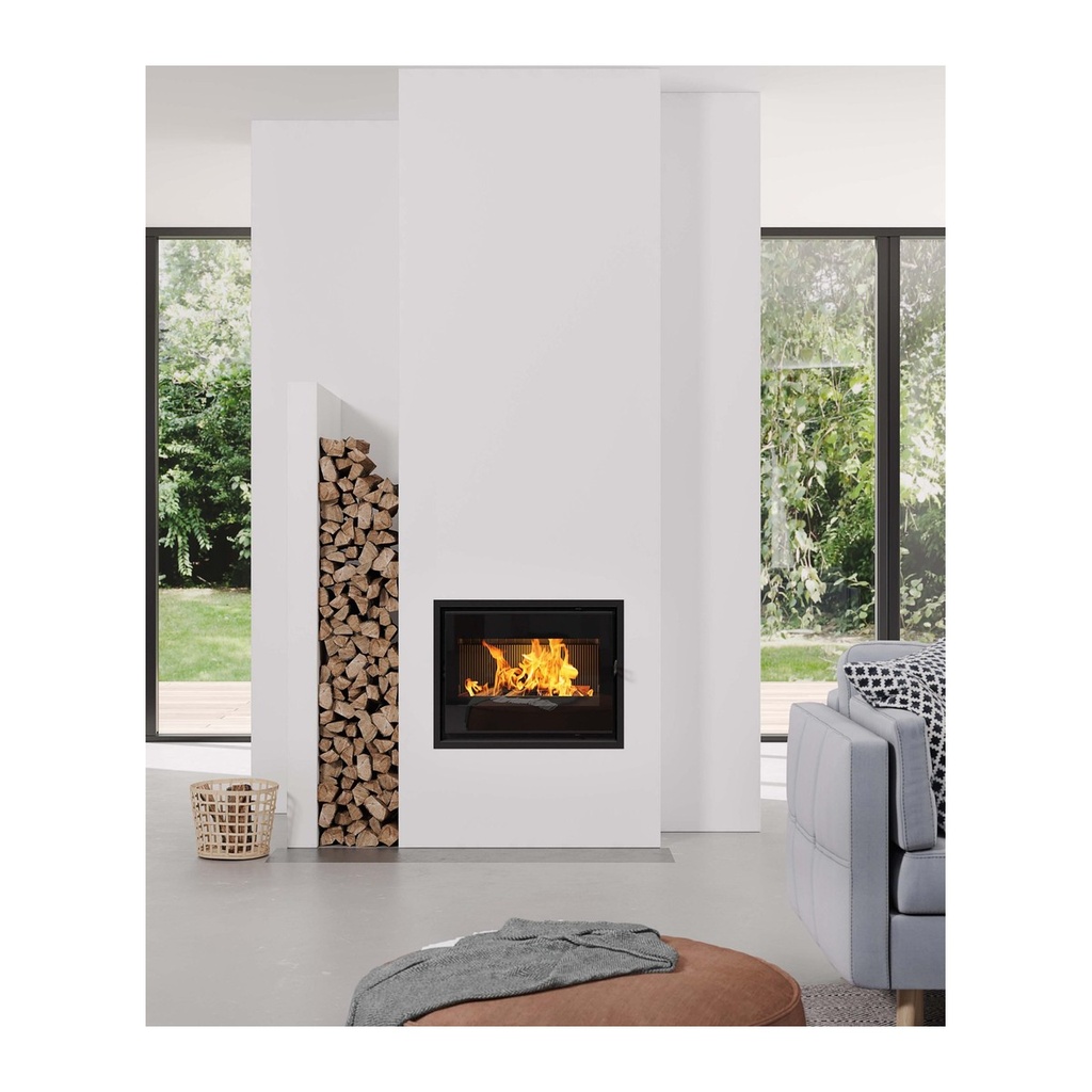 DOVRE 2320I INSERTABLE DE LEÑA FUNDICIÓN 9,5 KW Ø150 DIM AL535 AN695 PR455 MM