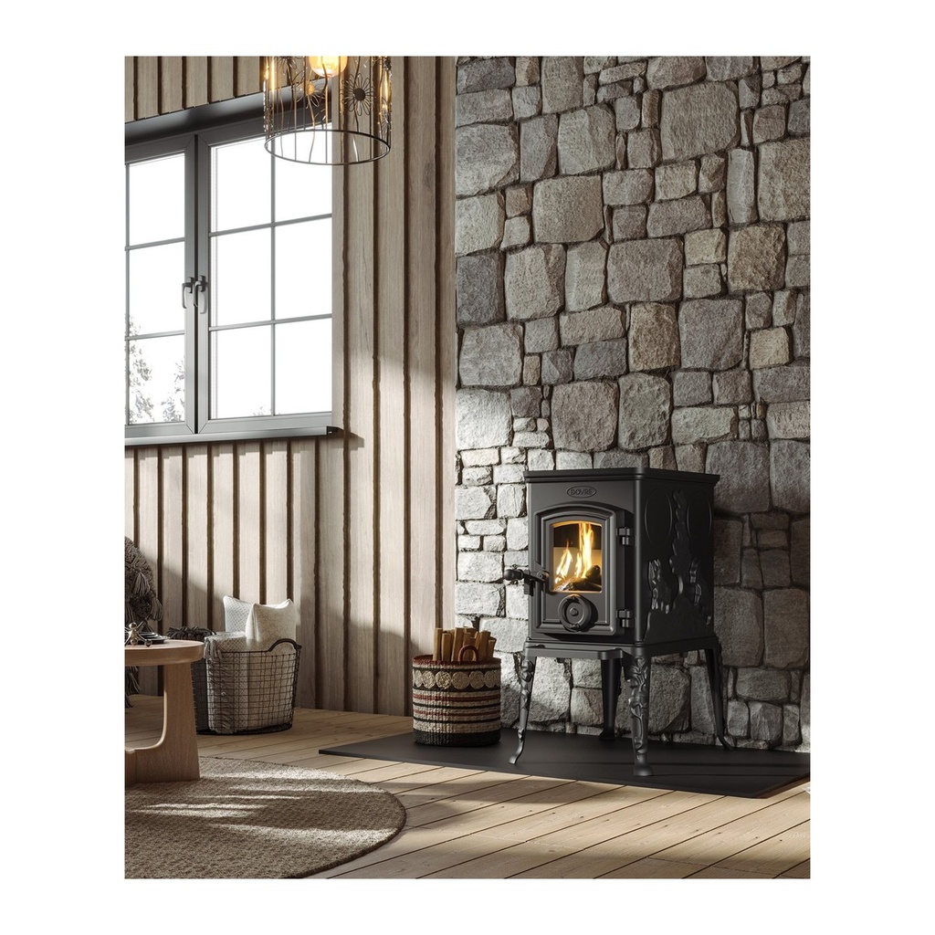 DOVRE 101 CBS ESTUFA DE LEÑA FUNDICIÓN 5 KW Ø125 DIM AL620 AN465 PR340 MM