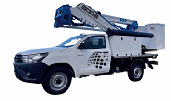 PC16 4x4 PLATAFORMA ELEVADORA SOBRE VEHICULO 16 4x4