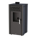 BRONPI ESTUFA PELLET CANALIZABLE "EVA" NEGRO 2 SALIDAS @80 DEP.22KG DIM AL1099 AN565 PR537 MM