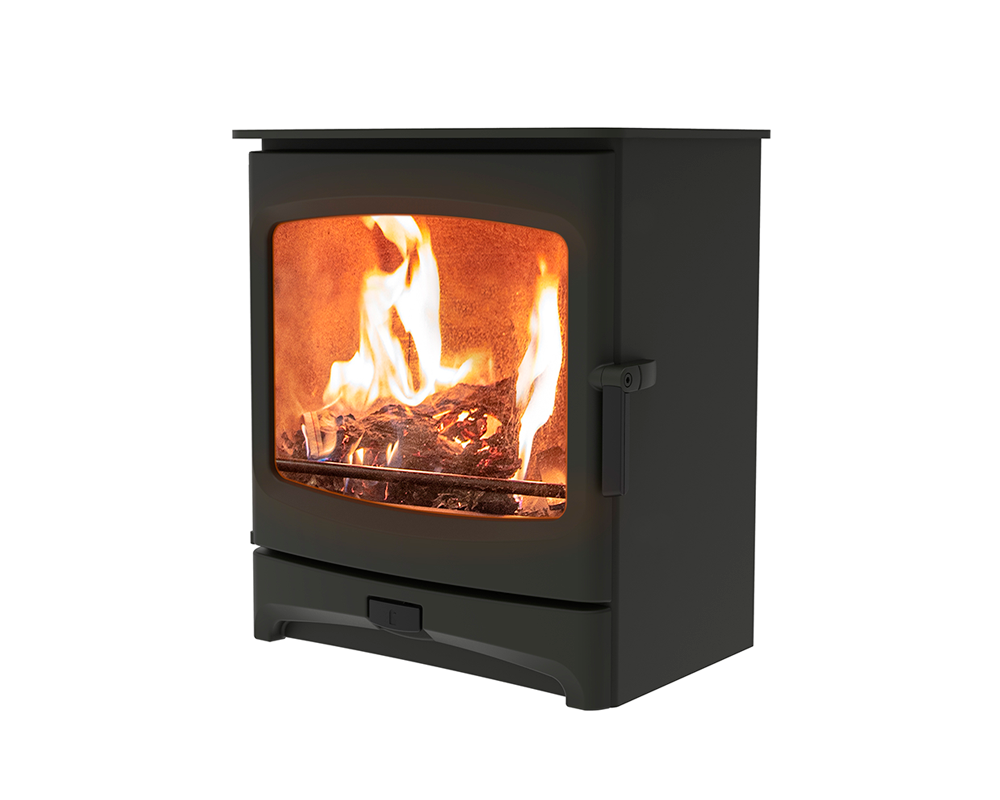 CHARNWOOD AIRE 3 ESTUFA LEÑA NEGRA 5KW