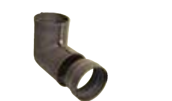 [7505013] HERGOM CODO HIERRO FUNDIDO 90° Ø150 CON PROLONGADOR PARA COCINAS DE LEÑA