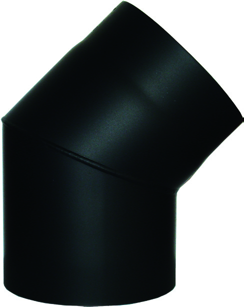 [274513-29] BM CODO 45° SIN REGISTRO (CORTO) Ø130 ACERO 2 MM