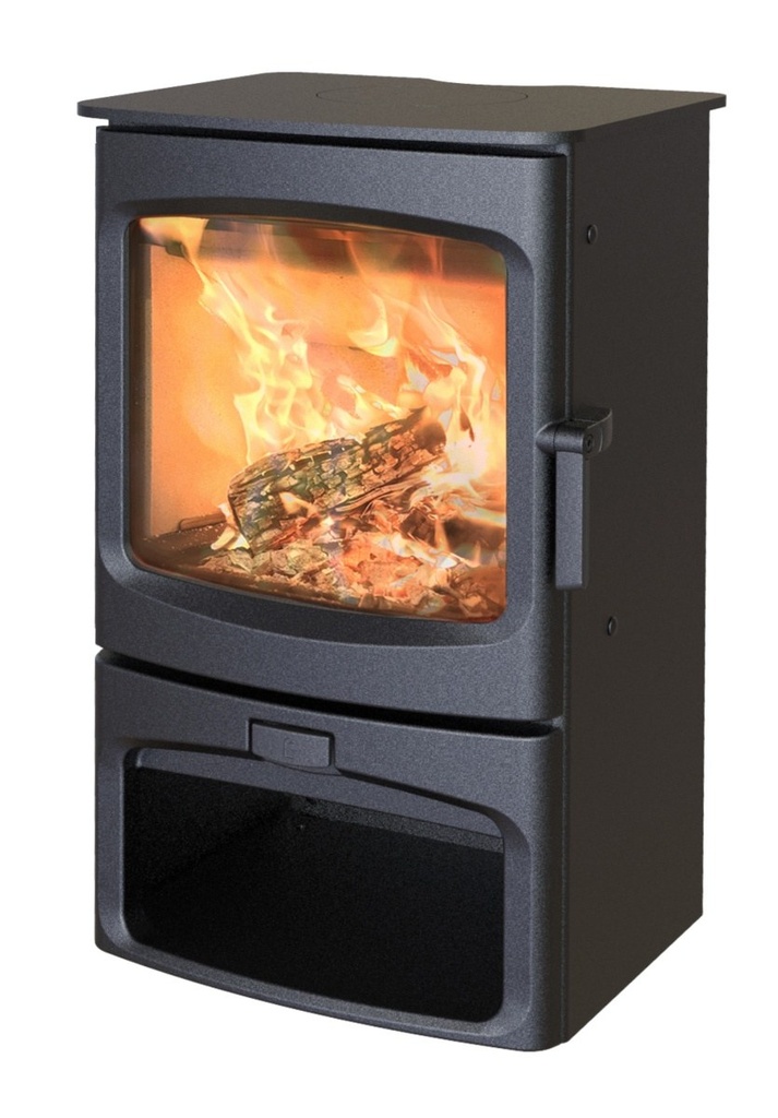 [441AIRE07SS/MB] CHARNWOOD AIRE 7 CON LEÑERO ESTUFA LEÑA 11KW