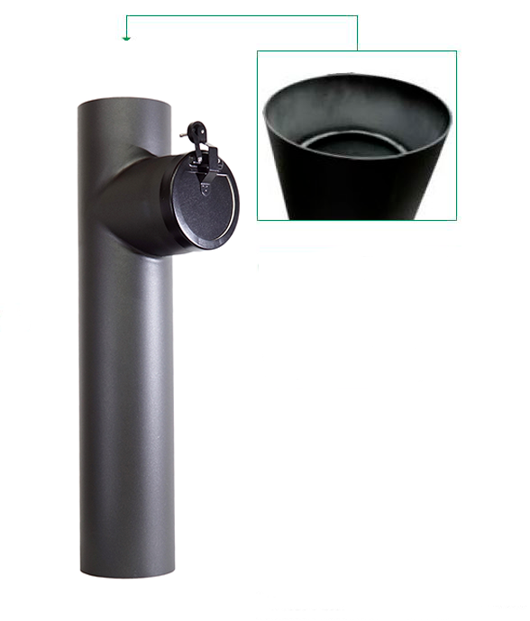 [27-MOD130] BM TUBO 750 MM CON MODERADOR DE TIRO Y ANTICONDENSACIÓN Ø130 ACERO 2 MM