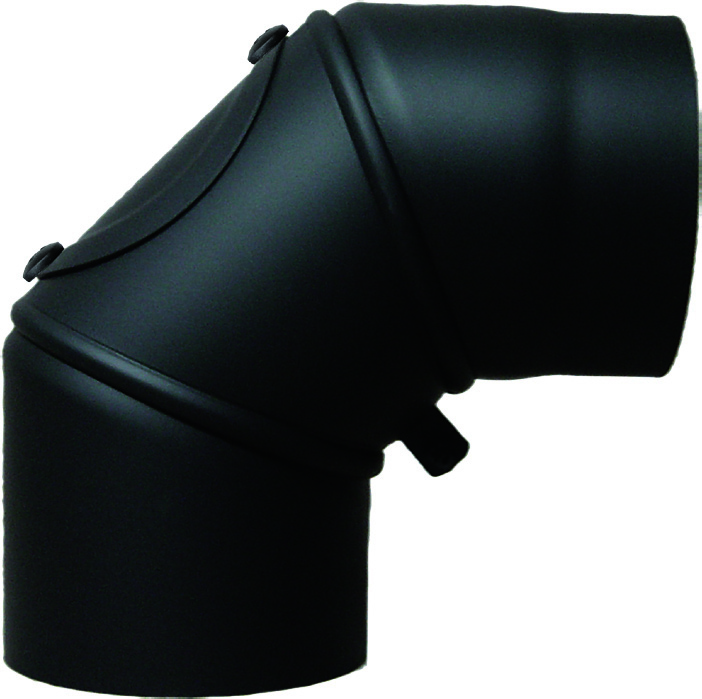 [270073-29] BM CODO 90° REGULABLE 0-180° CON REGISTRO Ø130 ACERO 2 MM