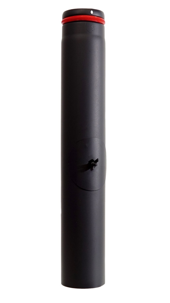 BM TUBO DE PELLET 500 MM CON REGISTRO DE LIMPIEZA ACERO 1 MM