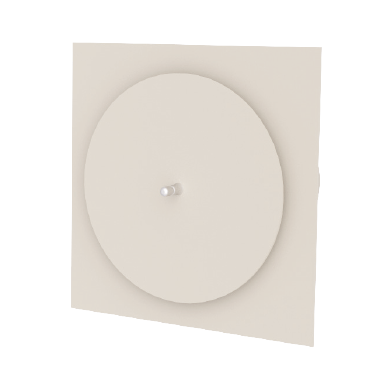 [R-1-B] BRONPI REJILLA REGULABLE 1 SALIDA SERIE R1 18X18 (BLANCO)