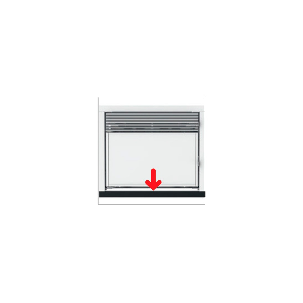 [744023001] MCZ MARCO INFERIOR (4º LADO) PARA MARCO 3 LADOS QBOX PELLET 60