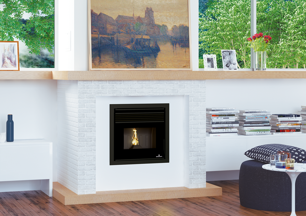 [TAVIRA] BRONPI INSERTABLE PELLET "TAVIRA" 6KW C/MANDO @80 DIM AL555 AN600 PR537 MM
