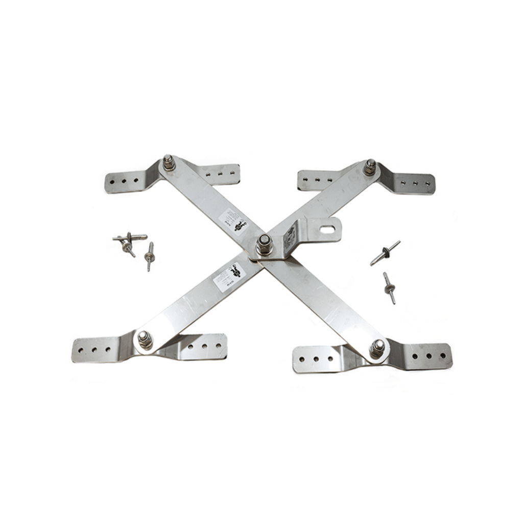 [ANCLAJE-EN795A-CHAPA] PUNTO DE ANCLAJE PERMANENTE EN 795-A INOX PARA CUBIERTA DE CHAPA / PANEL SÁNDWICH (FIJACIÓN CON REMACHES)