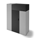EVA CALOR GENERADOR AIRE CALIENTE PELLET CANALIZABLE "FUTURA 18,5" 16,5KW R89,9-96% ESTANCA CON 4 CANALIZACIONES INDEPENDIENTES @80 DIM AL1343 AN1039 PR451 MM