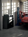 EVA CALOR GENERADOR AIRE CALIENTE PELLETS "DUNA" 19,5KW R91-95,5% ESTANCA IMPULSIÓN FRONTAL @80 DIM AL1343 AN1039 PR452 MM