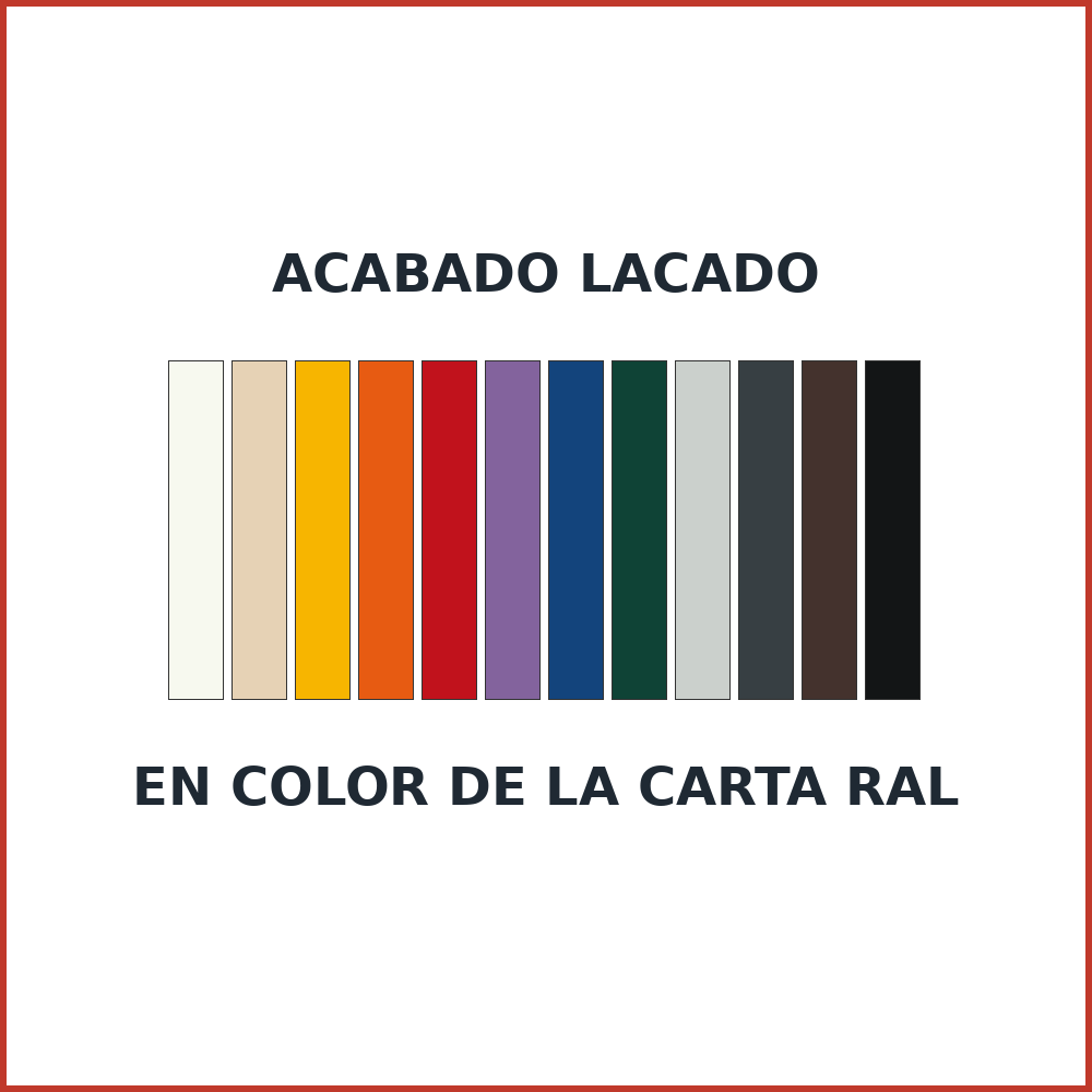 DINAK ACABADO LACADO EN COLOR CARTA RAL (SUPLEMENTO SOBRE TARIFA 20%)