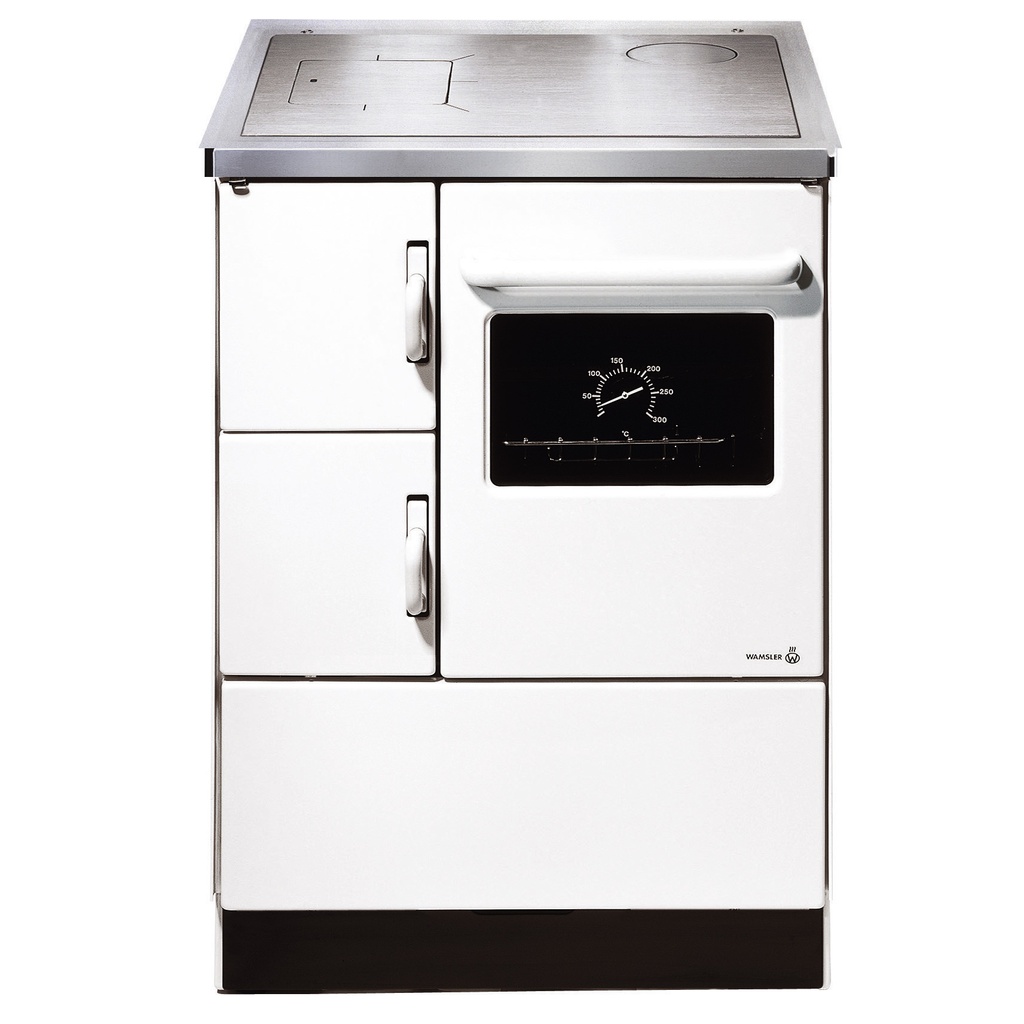 WAMSLER K118 COCINA DE LEÑA CON HORNO 6 KW Ø120 DIM AL850 AN600 PR600 MM