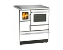 WAMSLER K128F COCINA DE LEÑA CON HORNO Y PUERTA DE CRISTAL 7 KW Ø120 DIM AL850 AN715 PR600 MM