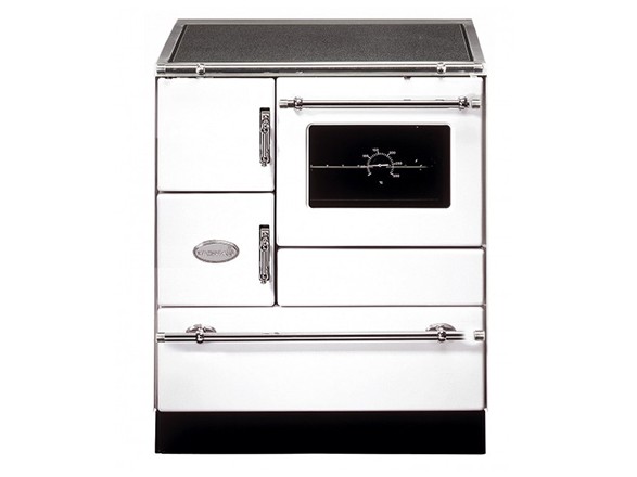 WAMSLER K128 CL COCINA DE LEÑA CREATIVE LINE CON HORNO 7 KW Ø120 DIM AL850 AN715 PR600 MM