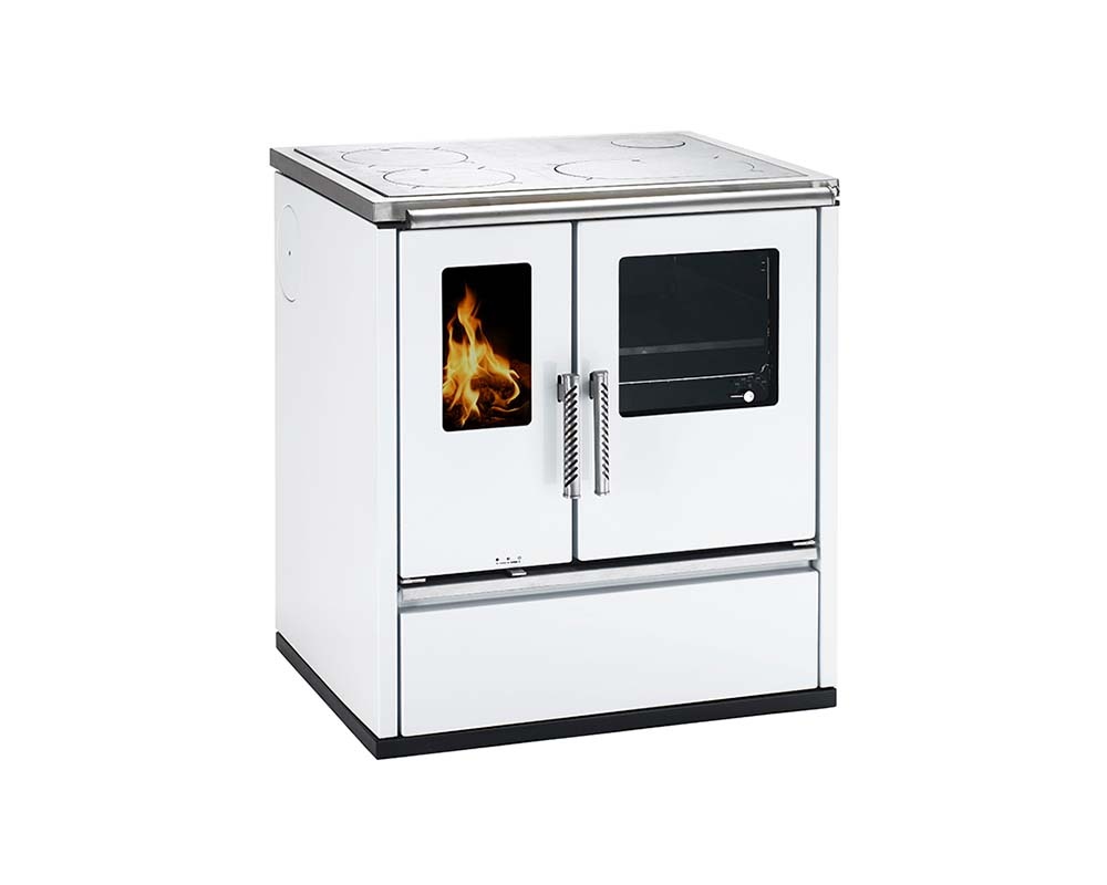 WAMSLER W1-75 COCINA DE LEÑA CON HORNO 8 KW Ø120 DIM AL850 AN750 PR600 MM