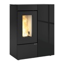 EXTRAFLAME ANNALISA PLUS CRYSTAL EVO ESTUFA PELLET ESTANCA CANALIZABLE 12 KW Ø80 DIM AL1150 AN902 PR436 MM