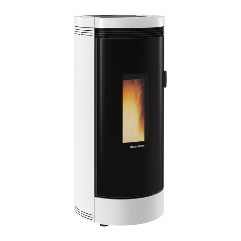 EXTRAFLAME DEBBY EVO ESTUFA PELLET ESTANCA 9 KW Ø80 DIM AL1199 AN550 PR573 MM