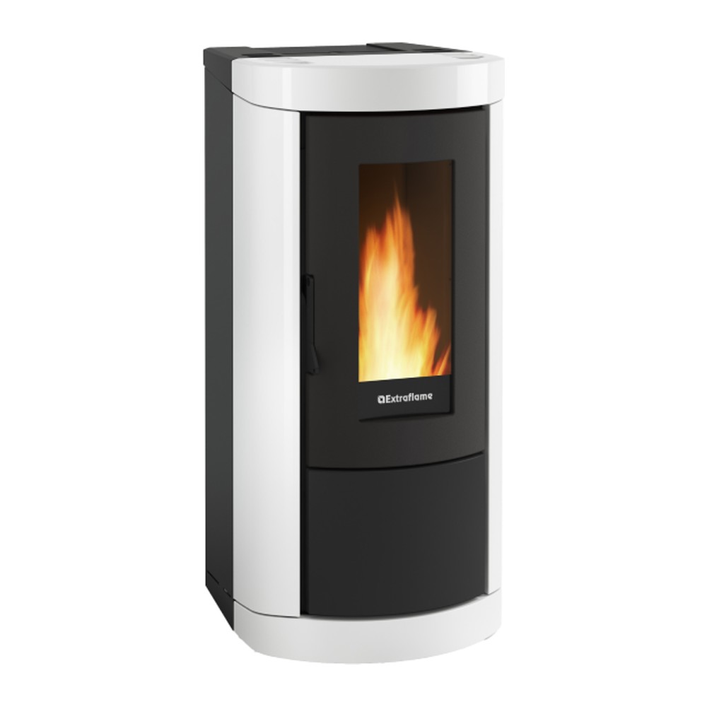 EXTRAFLAME MIETTA EVO ESTUFA PELLET 9 KW Ø80 DIM AL1073 AN496 PR579 MM