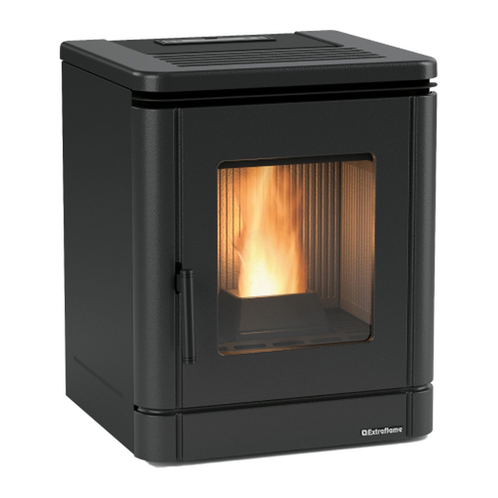 EXTRAFLAME PEGGY ESTUFA PELLET ESTANCA 5,1 KW Ø80 DIM AL620 AN500 PR570 MM
