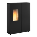 EXTRAFLAME SHARON PLUS STEEL ESTUFA PELLET CANALIZABLE 10 KW Ø80 DIM AL1150 AN900 PR295 MM