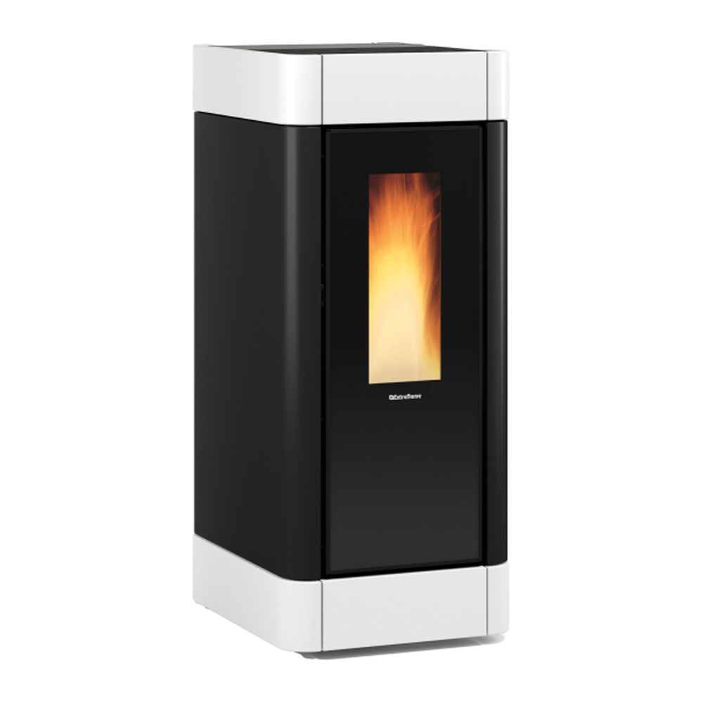 EXTRAFLAME SINFONY ESTUFA PELLET 11 KW Ø80 DIM AL1139 AN480 PR560 MM