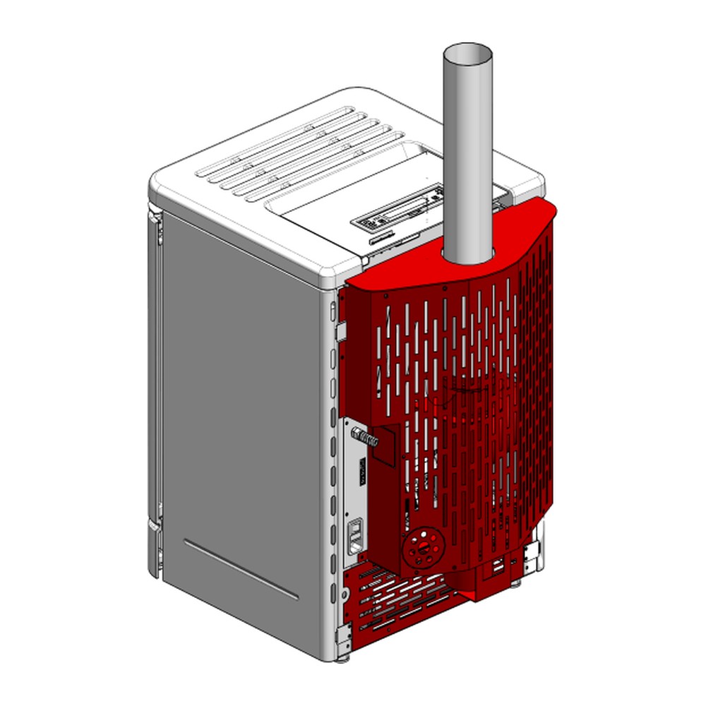 [009278663] EXTRAFLAME KIT CARCASA SALIDA DE HUMOS SUPERIOR PARA ESTUFA DE PELLET PEGGY