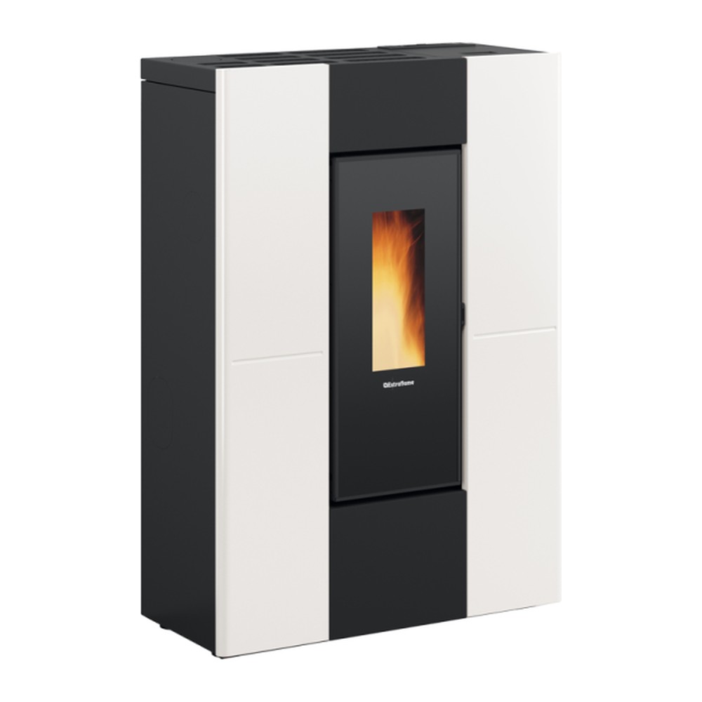 EXTRAFLAME MARILENA PLUS 5.0.16 ESTUFA PELLET CANALIZABLE 8 KW Ø80 DIM AL1077 AN750 PR347 MM
