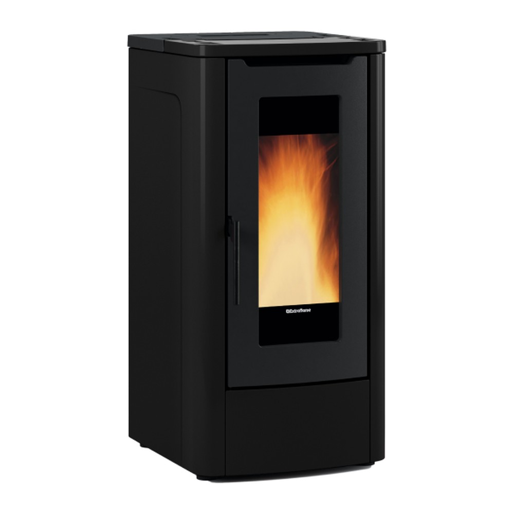 EXTRAFLAME TEOREMA PLUS AD ESTUFA PELLET CANALIZABLE 12 KW Ø80 DIM AL1080 AN525 PR652 MM