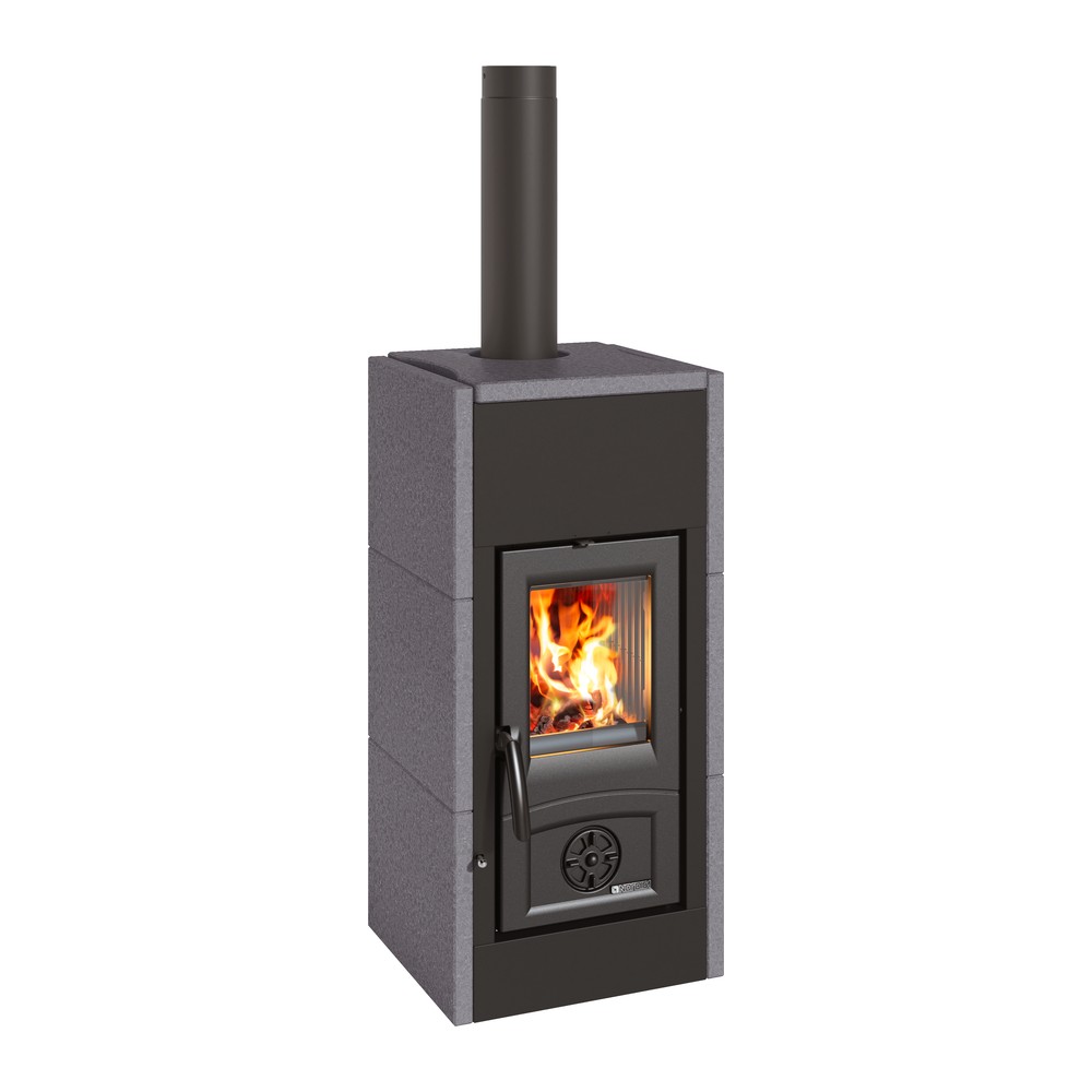 LA NORDICA ASIA 5.0 ESTUFA DE LEÑA 7 KW Ø120 DIM AL1385 AN438 PR473 MM