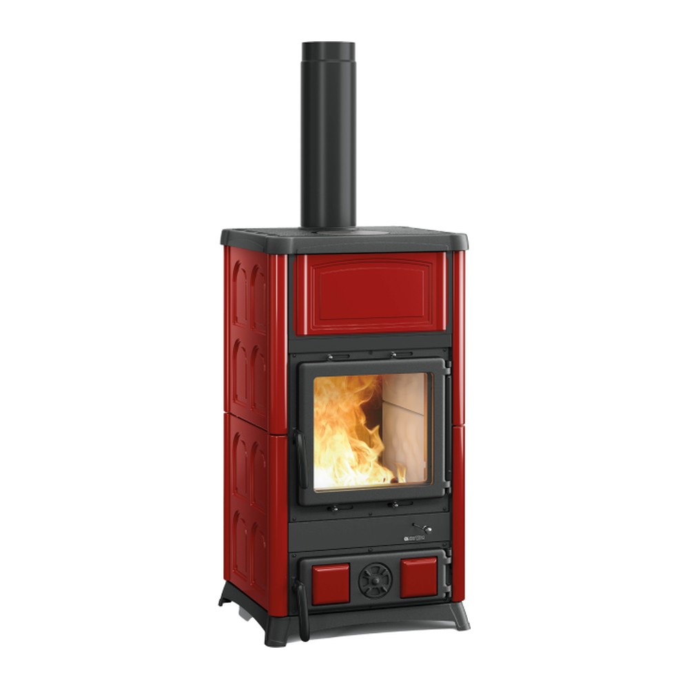 LA NORDICA CONCITA.16 MAIOLICA ESTUFA DE LEÑA 11,8 KW Ø150 DIM AL1545 AN559 PR569 MM