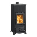 LA NORDICA EMILIANA.165 STEEL ESTUFA DE LEÑA 6,5 KW Ø120 DIM AL1002 AN453 PR490 MM