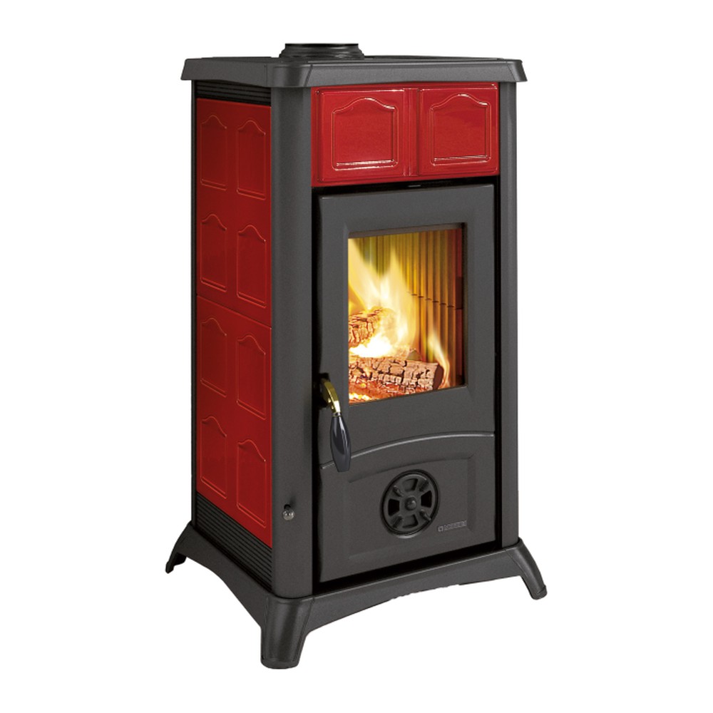 LA NORDICA GEMMA LEAN CERAMICA ESTUFA DE LEÑA 6,5 KW Ø120 DIM AL900 AN460 PR495 MM